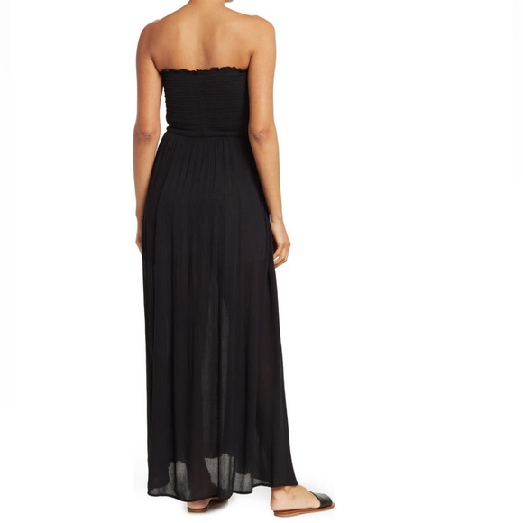 Elan Strapless Smocked Cover-Up Maxi Dress - Picture 2 of 3
